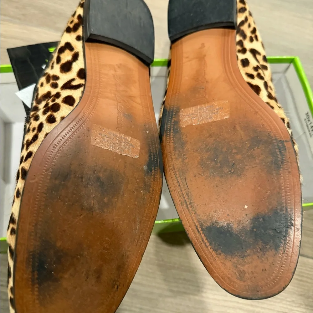 Sam Edelman Animal Print Loafers with Gold Detail - Picture 7 of 7